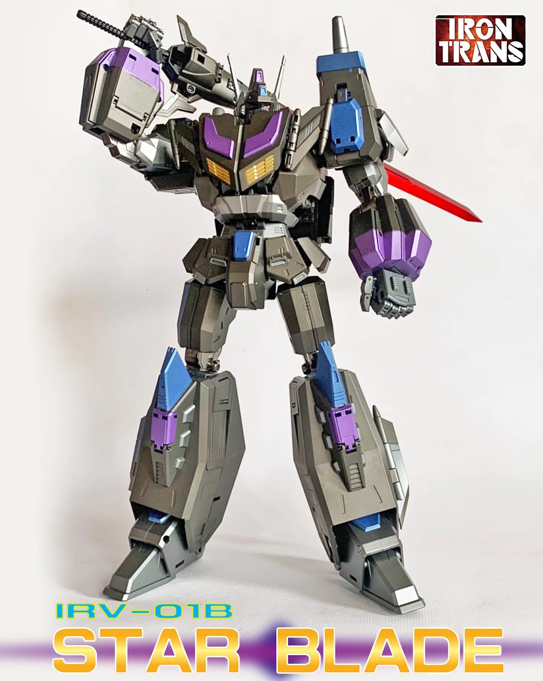 IRONTRANS IR-V01B Star Blade Star Saber G1 Victory Black version