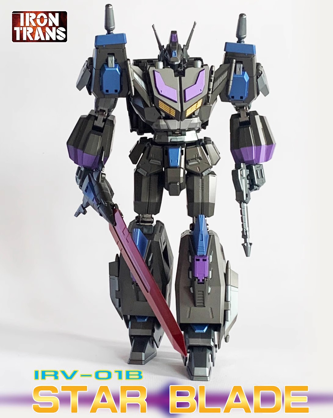 IRONTRANS IR-V01B Star Blade Star Saber G1 Victory Black version