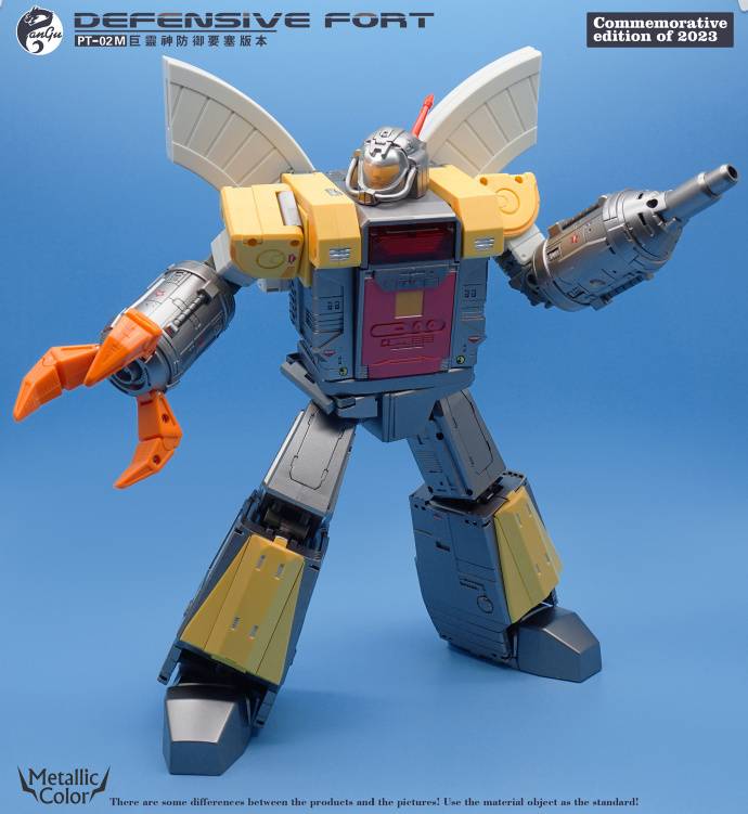Preorder Pangu Toys PT-02M Mighty Mracle God Omega Supreme Metallic Version w/LED