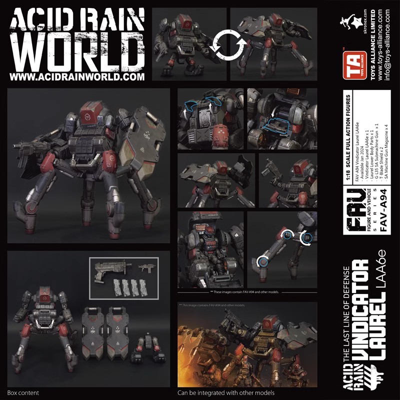 Pre-order Acid Rain WORLD  FAV-A94 THE LAST LINE OF DEFENSE VINDICATOR LAUREL Action Figure