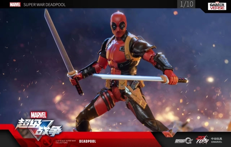 ZD Toys Marvel GAMER VERSE 1/10 SUPERWAR DEADPOOL action figure Toy