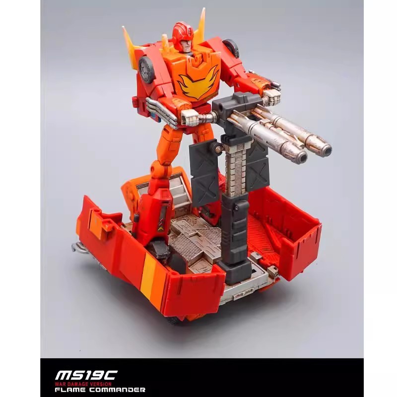 Mech Fans Toy MFT MS-19C Flame Commander mini Hot Rod WAR DAMAGE VERSION in stock