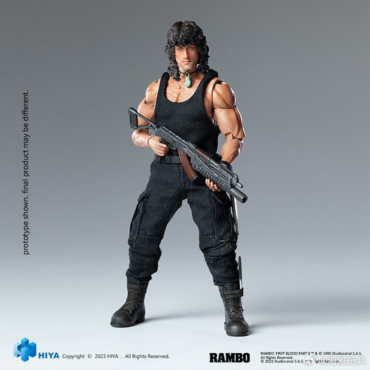 Pre-order HIYA Toys 1/12 Exquisite Super series RAMBO First Blood III STALLONE