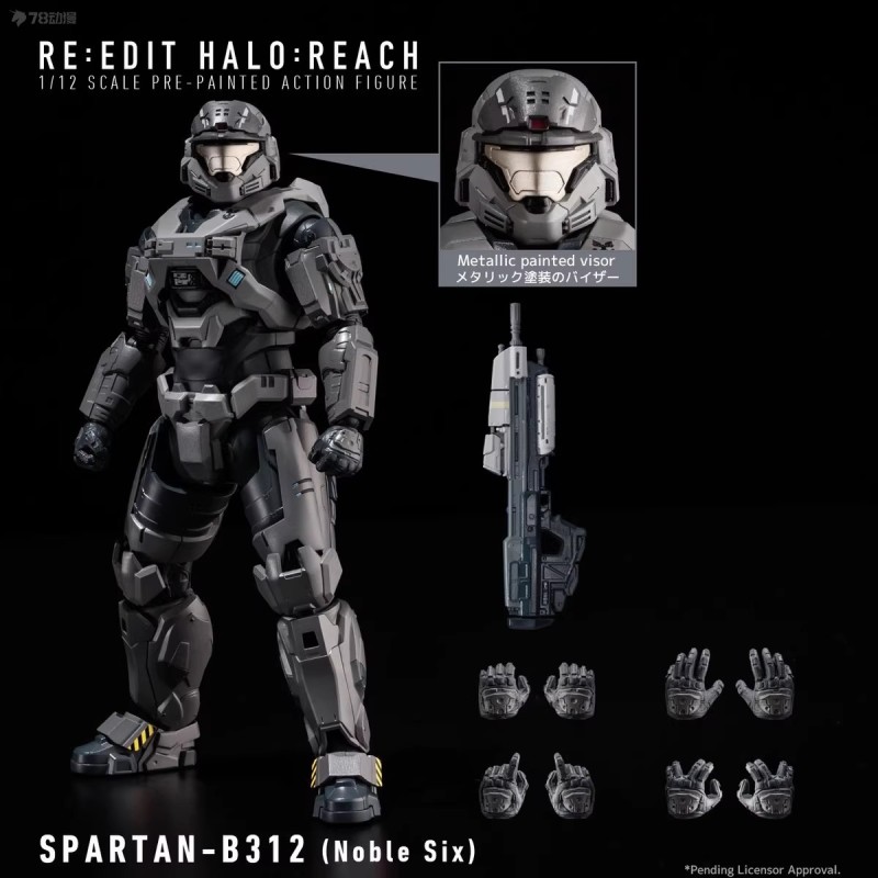 Pre-order Sentinel Toys 1000 Toys 1/12 RE EDIT HALO REACH SPARTAN -B312 Noble six