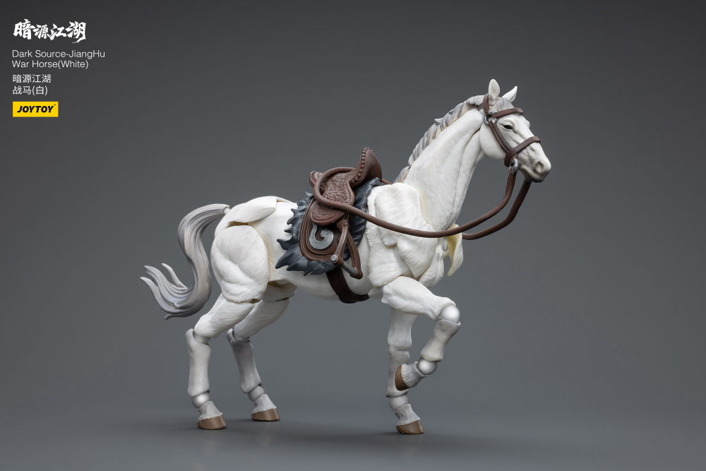 Preorder JoyToy 1:18 Dark Source-Jianghu War Horse with saddle White
