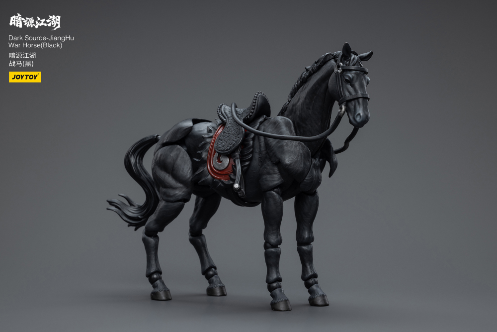 Preorder JoyToy 1:18 Dark Source-Jianghu War Horse with saddle Black