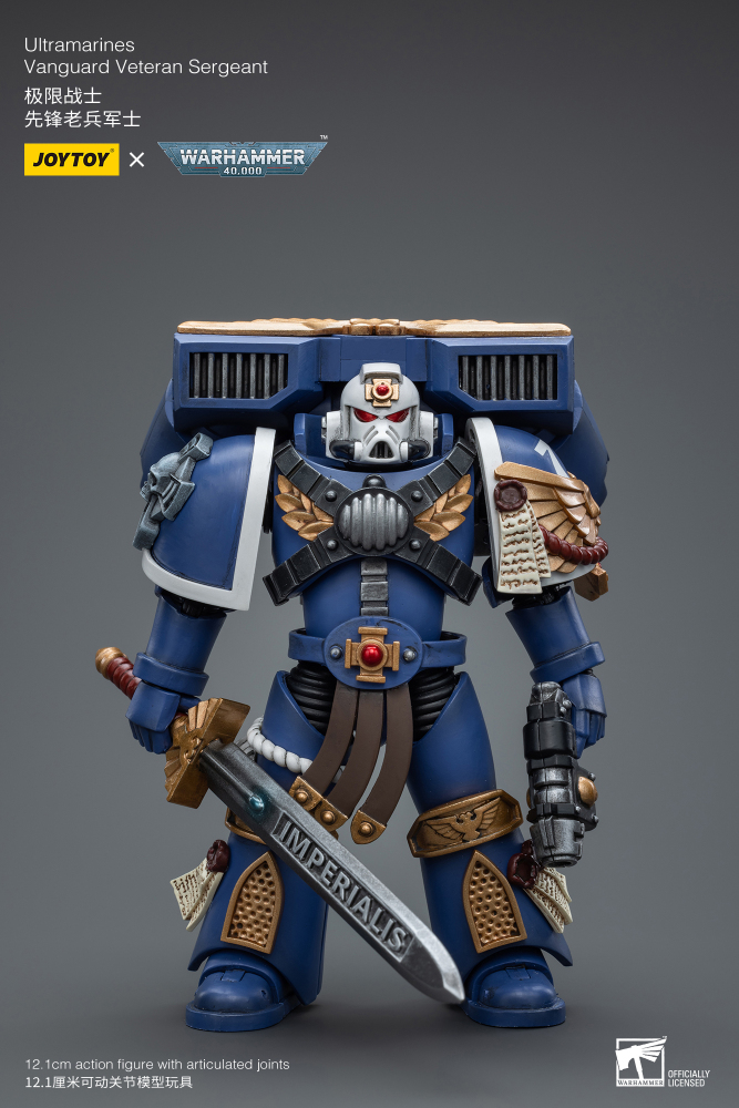 Preorder JoyToy 1/18 Warhammer 40K  Ultramarines Vanguard Veteran Sergeant