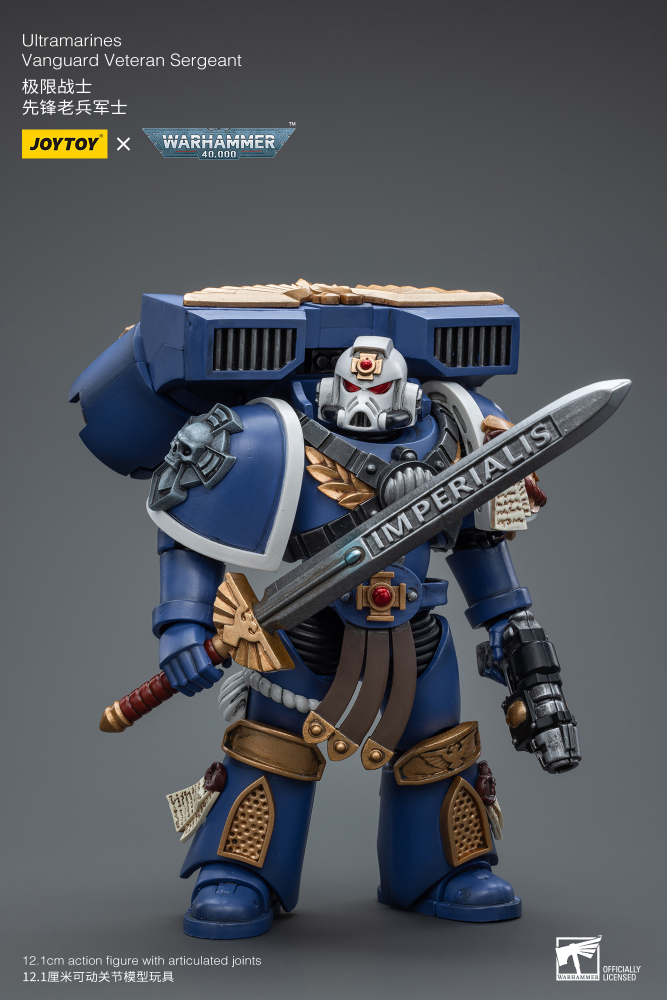 Preorder JoyToy 1/18 Warhammer 40K  Ultramarines Vanguard Veteran Sergeant