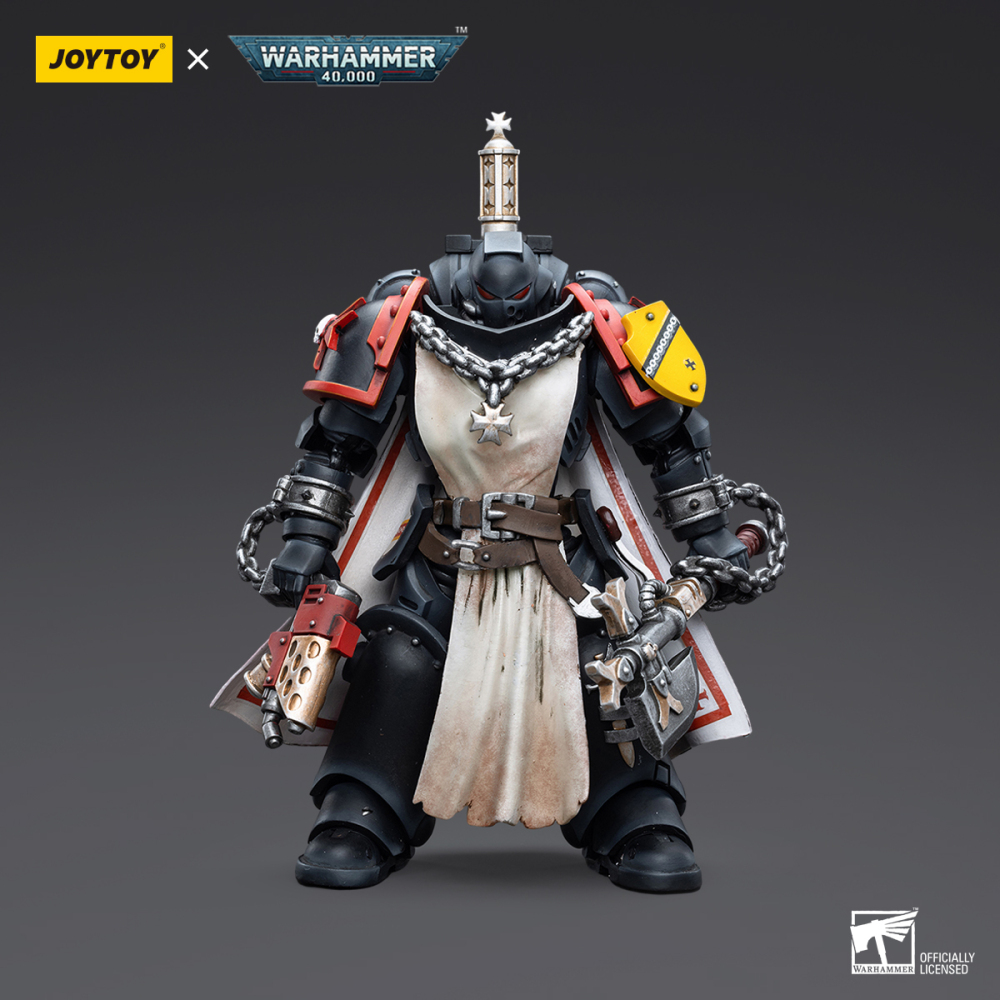 JoyToy 1/18 Warhammer 40K Black Templars Primaris Sword Brethren Granbertus