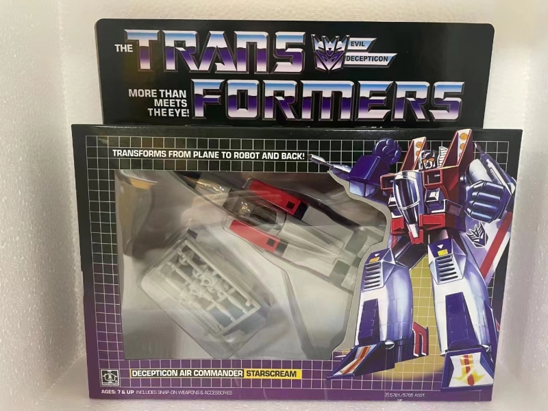 Transformer Toy G1 Reissue DECEPTICON AIR COMMANDER STARSCREAM KO New With Box