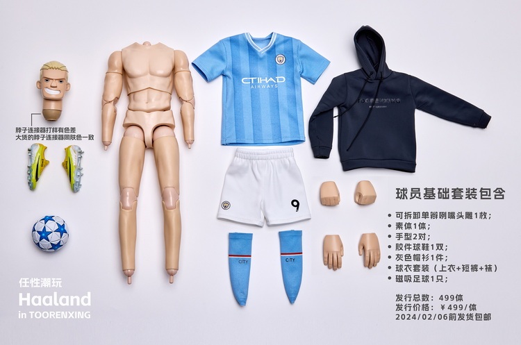 Pre-order TOORENXING Haaland 12in Football Player Basic Set