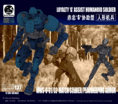 Remnant Dome-Border Line 1/30 Match Soldier/Peacekeeping Armor（Blue）Assembly Model Robot Toys