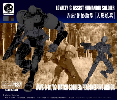 Remnant Dome-Border Line Match Soldier/Peacekeeping Armor（Black）Assembly Model Robot Toys