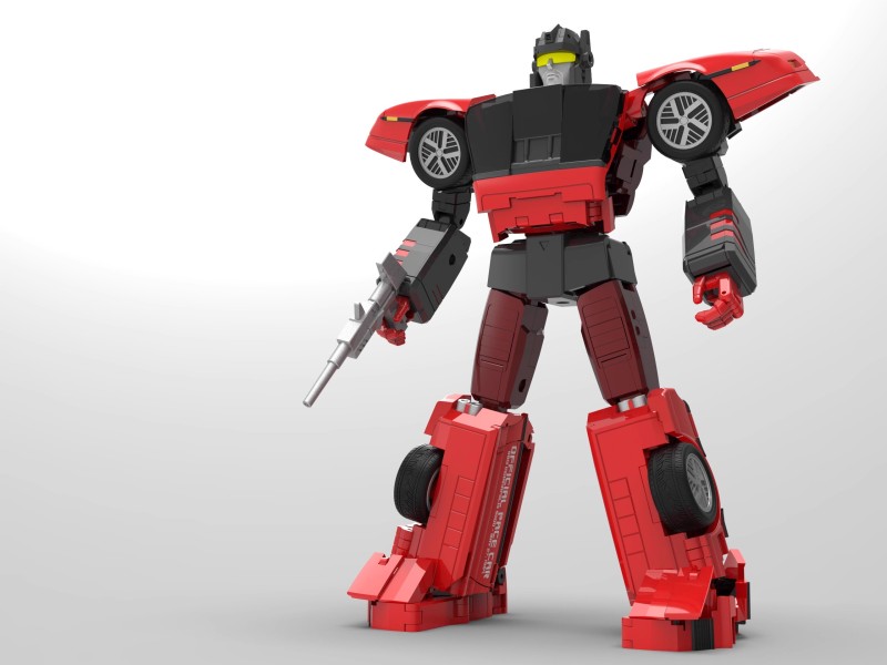 Pre-order X-Transbots MX-26R Bond &amp; James Punch &amp; CounterPunch Indiana Track Red Version Action Figure