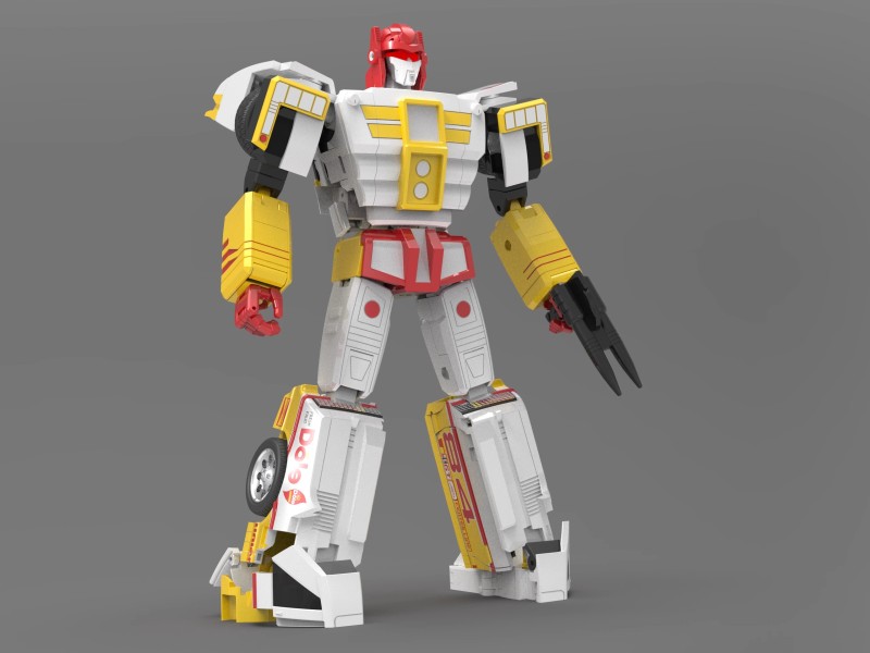 Pre-order X-Transbots MX-26Y Bond & James Punch & CounterPunch Indiana Track Yellow Version Action Figure