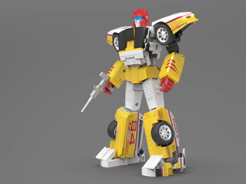 Pre-order X-Transbots MX-26Y Bond & James Punch & CounterPunch Indiana Track Yellow Version Action Figure