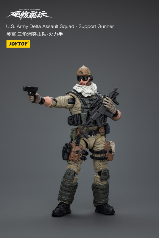 Pre-order JOYTOY 1/18 U.S. Army Delta Assault Squad-Support Gunner Action Figure