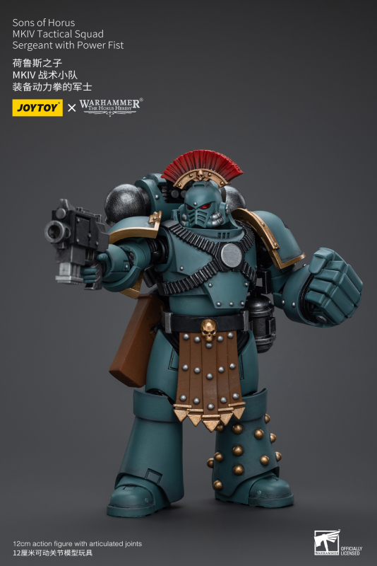 Pre-order JOYTOY 1/18  Warhammer The Horus Heresy Sons of Horus MKIV Tactical Squad Sergeant with Power Fist Action Figure