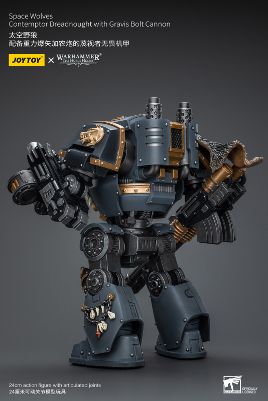 Pre-order JoyToy Source 1/18 Warhammer The Horus Heresy Space Wolves Contemptor Dreadnought with Gravis Bolt Cannon Action Figure