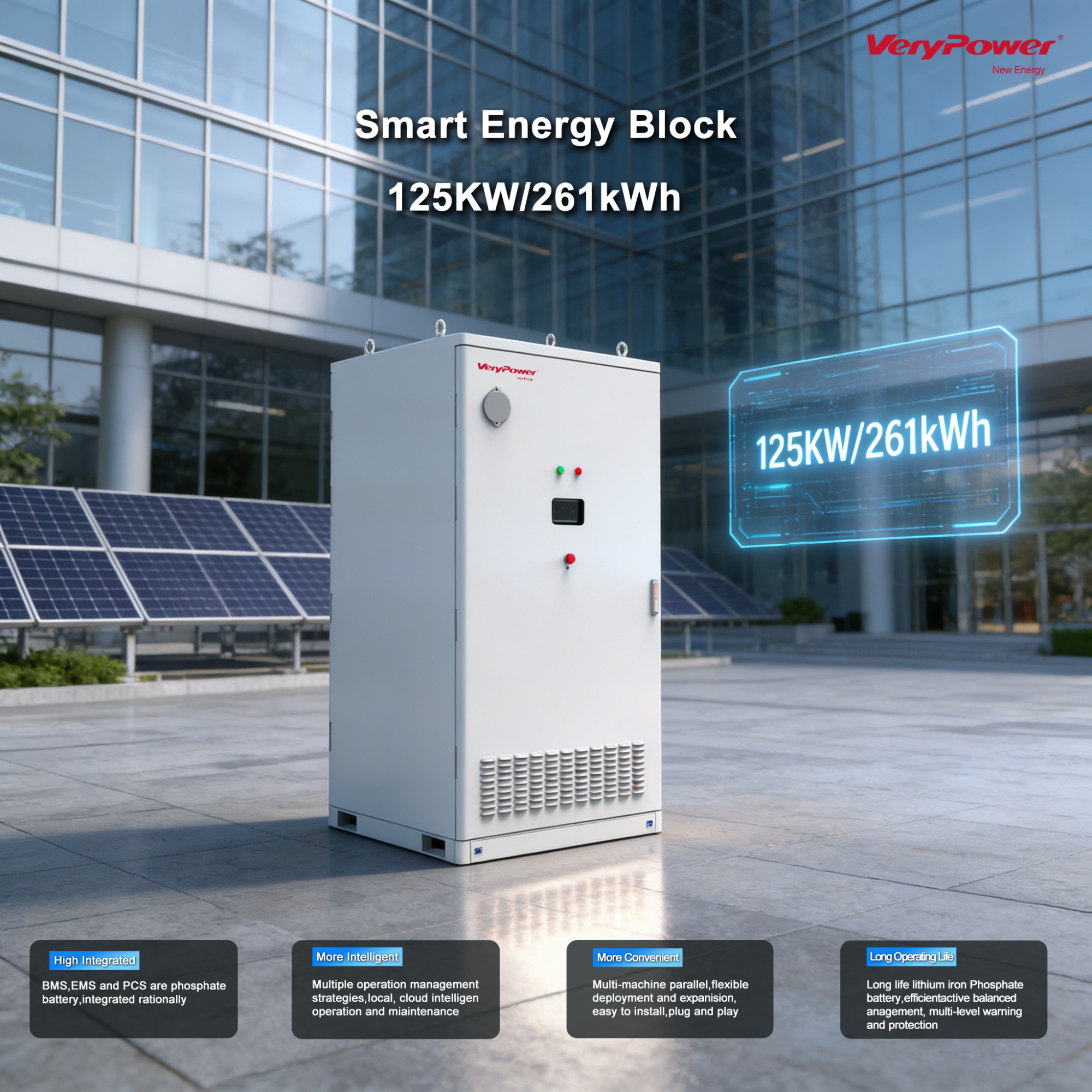 VERYPOWER 125KW Energy Block: High-Efficiency Storage Solution Powering the Industrial & Commercial Energy Revolution