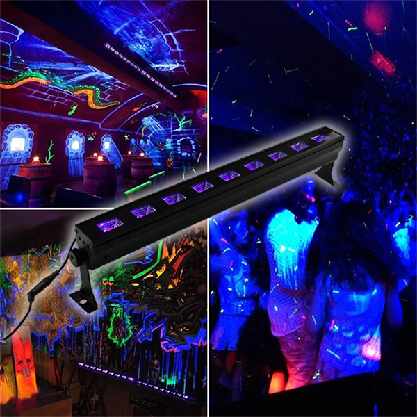 Black Light Uv Led 9*3w Club Bar