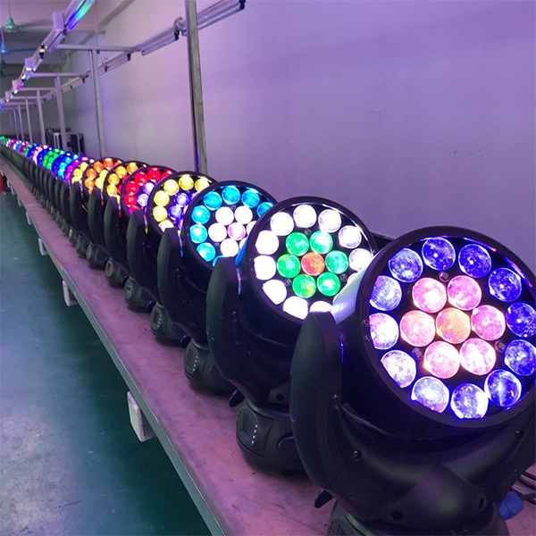 19x15w led 4in1 rgbw zoom wash moving head light