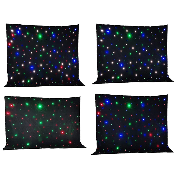 Good Quality Cloth LED Star Curtain 4m*8m Night Club Decor Star Curtain