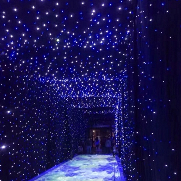 Good Quality Cloth LED Star Curtain 4m*8m Night Club Decor Star Curtain