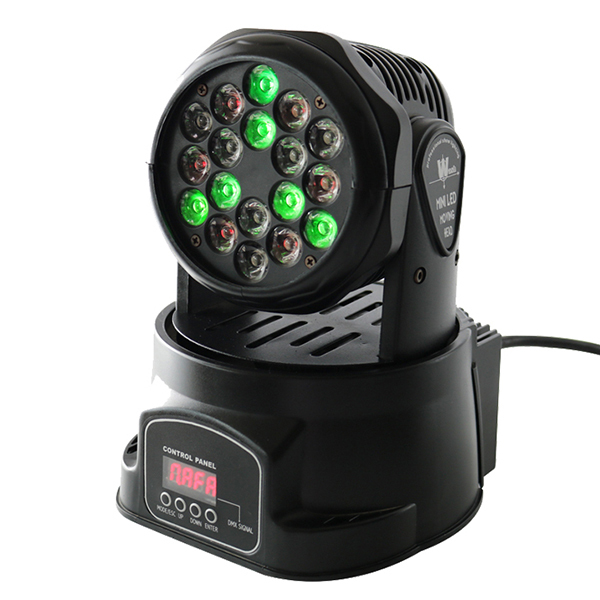 18pcs*3W rgb led mini moving head light