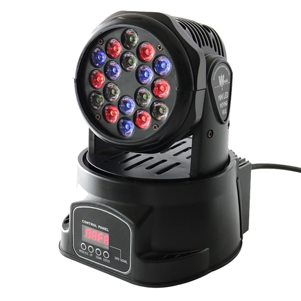 18pcs*3W rgb led mini moving head light