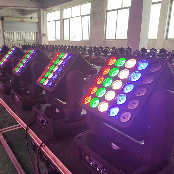 25x12W rgbw wash led matrix light moving head