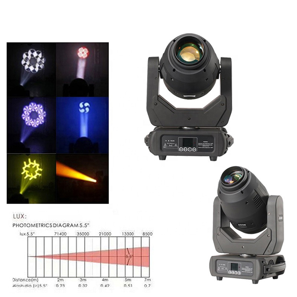 250w led zoom spot  beam moving head light