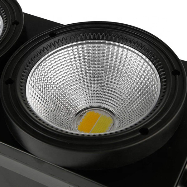 2PCs 100w warm white cob led blinder Pars 2 eyes audience blinder light