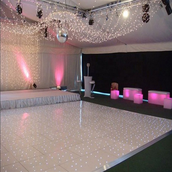 Monoblock Twinkle White Acrylic RGB LED Starlite Dance floor