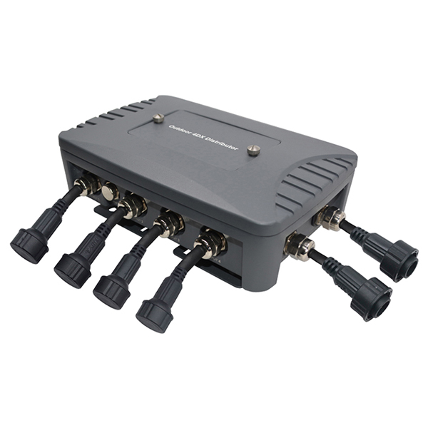 Outdoor IP65 2 Way/channels DMX Distributor with one independent input