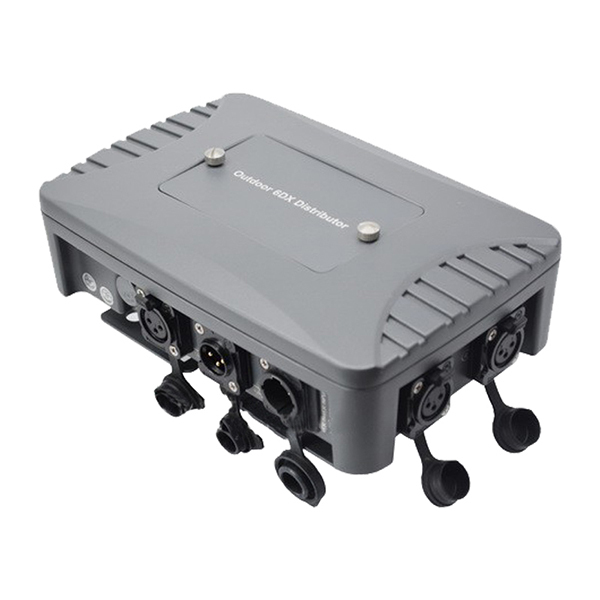 Outdoor IP65 2 Way/channels DMX Distributor with one independent input