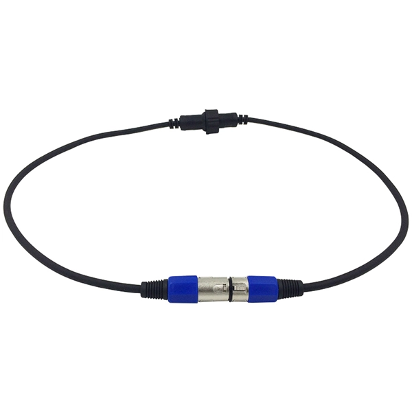 Grace 3PINs DMX Cable Male to Female Extend Cable Waterproof to Nonwaterproof Exchange Single Cable