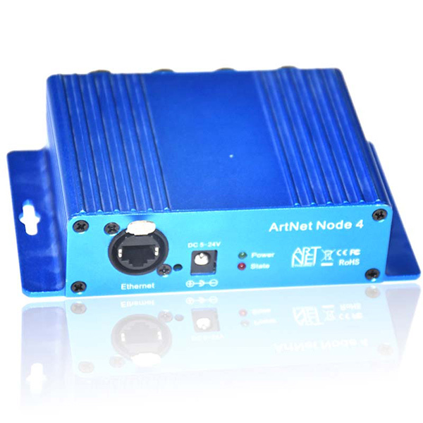 Artnet Wireless control to DMX 1024 2 output DMX Lighting controller