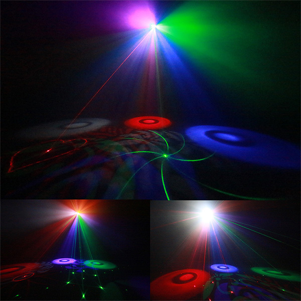 laser gobo strobe projector led stage light 4in1 effect led party lights