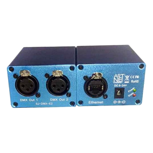Artnet Wireless control to DMX 1024 2 output DMX Lighting controller