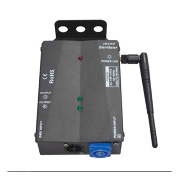 2 Way Wireless DMX Splitter Multiple Installation Methods 2DX DMX distributor