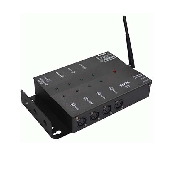 Wireless 8 Way DMX Splitter Isolated 3Pin DMX 512 Optical Splitter Istribution Amplifier
