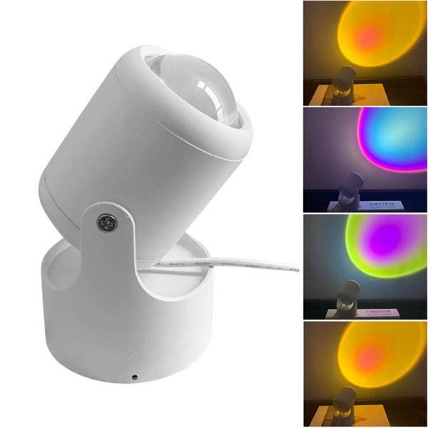 Colorful Wedding Sunset Light Rainbow Romantic LED Sunset Projection Lamp