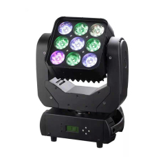 9x12w rgbw 4in1 led beam moving head matrix light dmx