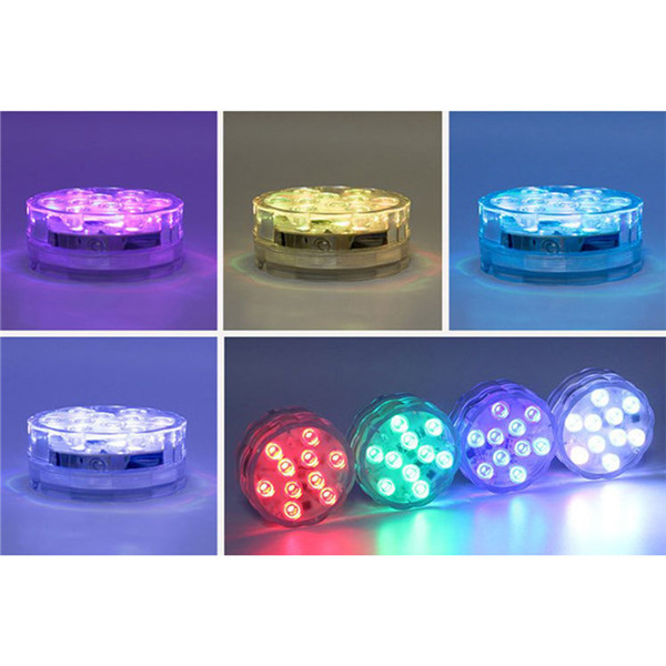 Diving LED Pool Lights 16 Colors Underwater Pond Light With Remote Control Waterproof Magnetic Bathtub Suction cup diving light