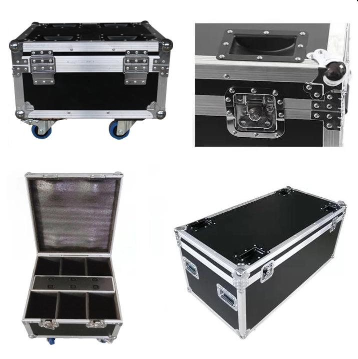 6in1 flightcase for GL-5bf9 gl-6bf9 led battery wireless uplightt