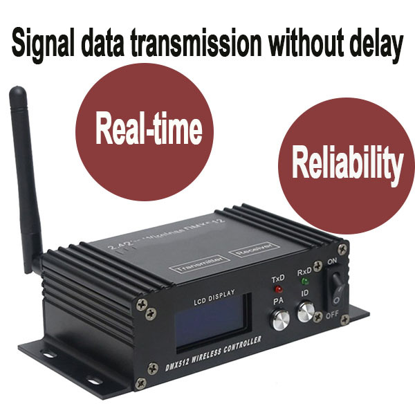 LCD dmx controller transmitter wireless dmx receiver stage lights