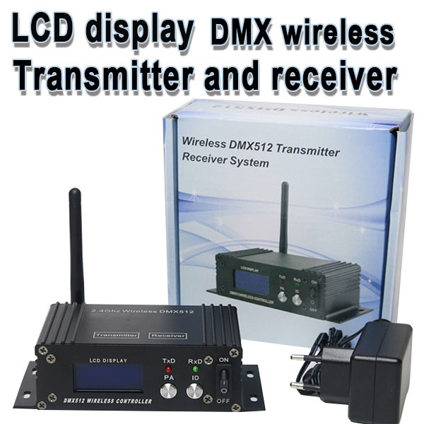 LCD dmx controller transmitter wireless dmx receiver stage lights