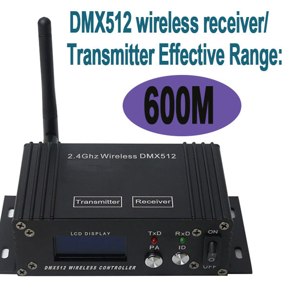 LCD dmx controller transmitter wireless dmx receiver stage lights
