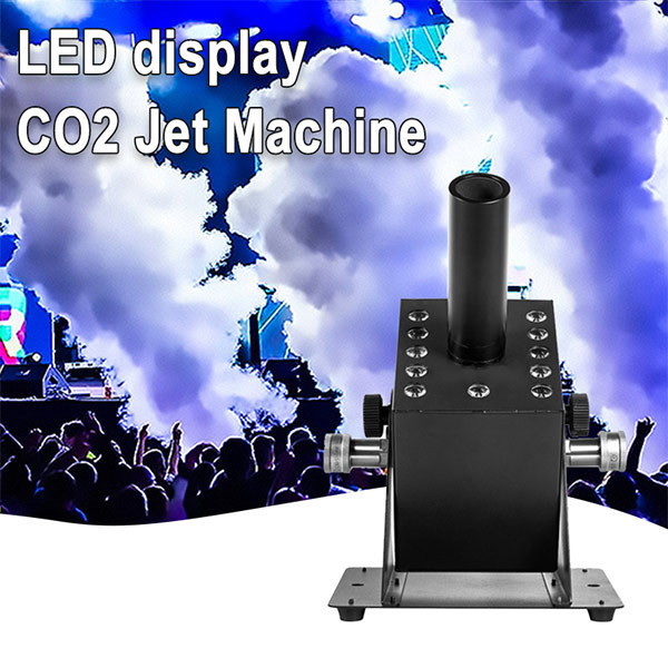 CO2 Cannon Cyro Effects LED CO2 Jet Machine 12X3w Angle Adjustable Co2 Blaster with Free 6m Hose Co2 Spray for Nightclub